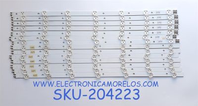 KIT DE LED´S PARA TV SAMSUNG (14 PZ) / NUMERO DE PARTE 2011SVS55 / SLED 2011SVS55 3228 RIGHT07 REV1.0 / PANEL DE550CGM-C1 / MODELO 55EH6050FXZA CH01